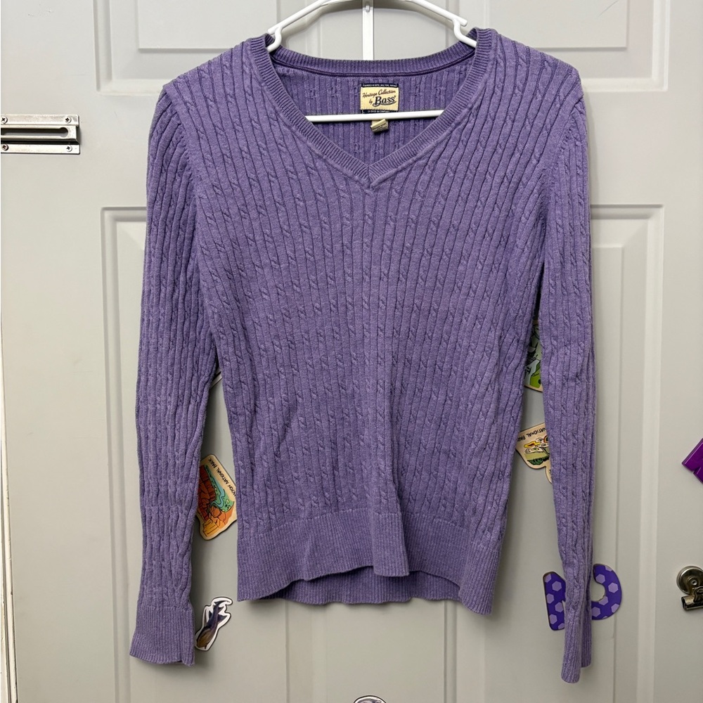 Bass Heritage Collection Purple Knit Top